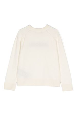 maglione in lana bianco BALMAIN PARIS KIDS | BV9B00Z2409102NE